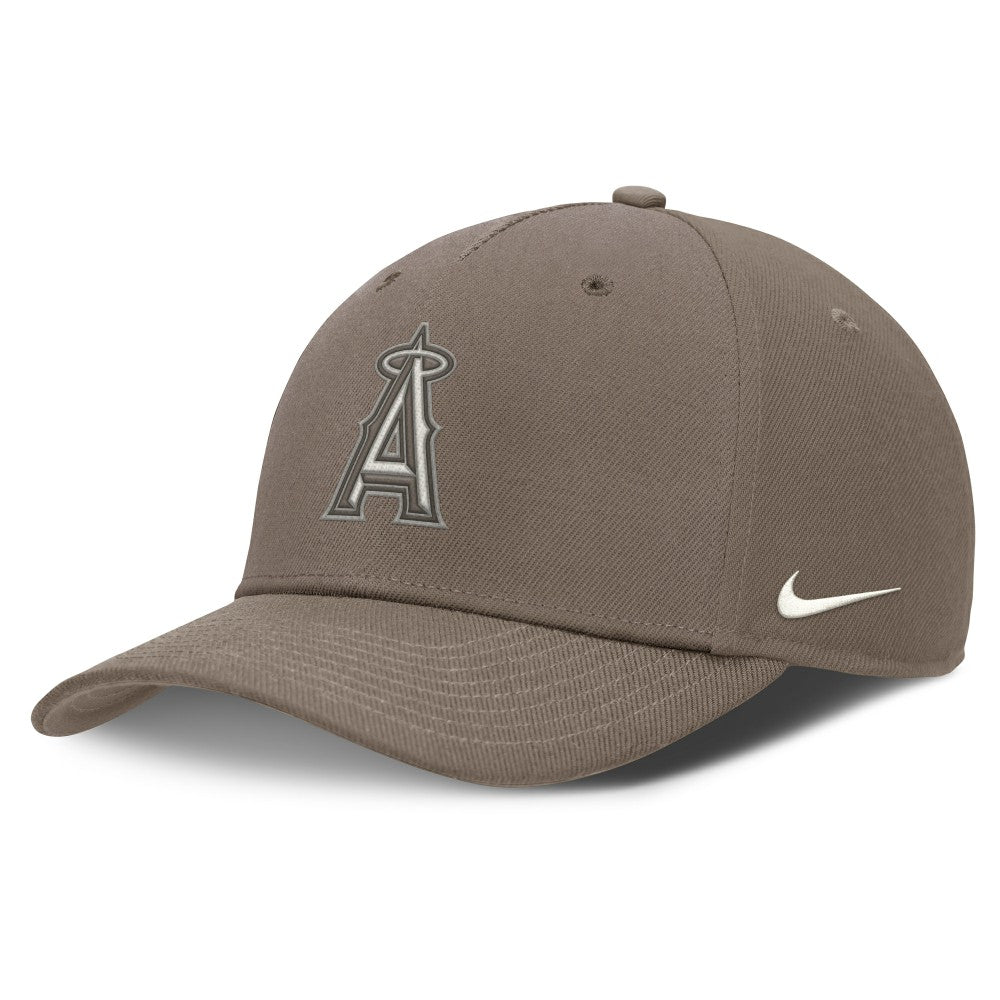 Los Angeles Angels Nike Rise Performance Adjustable Hat - Brown Hats