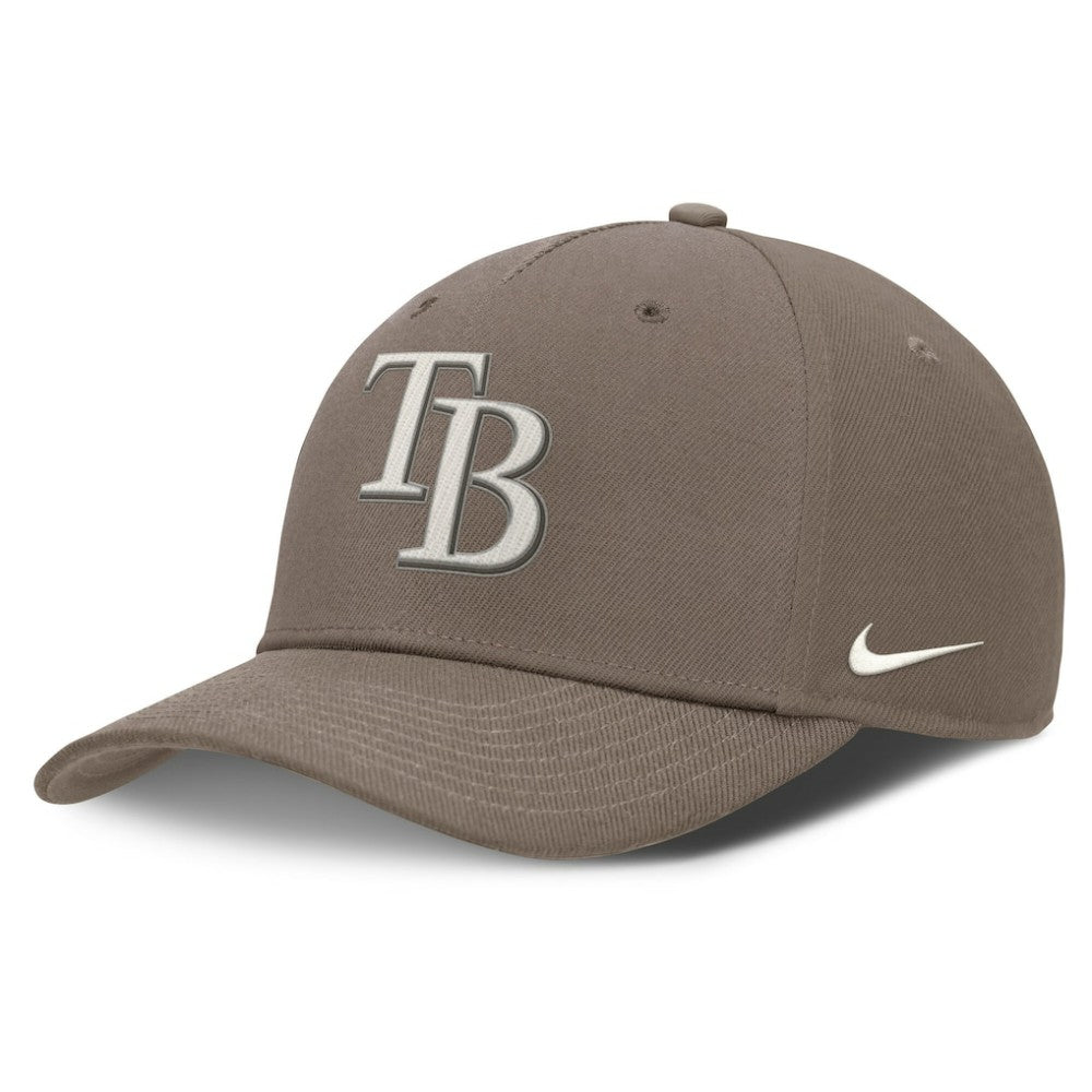 Tampa Bay Rays Nike Rise Performance Adjustable Hat - Brown Hats