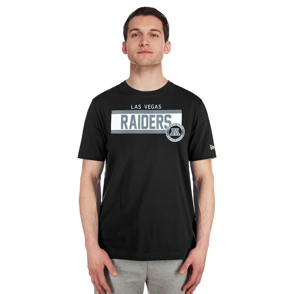 Las Vegas Raiders New Era 3rd Down High Density Print T-Shirt Black