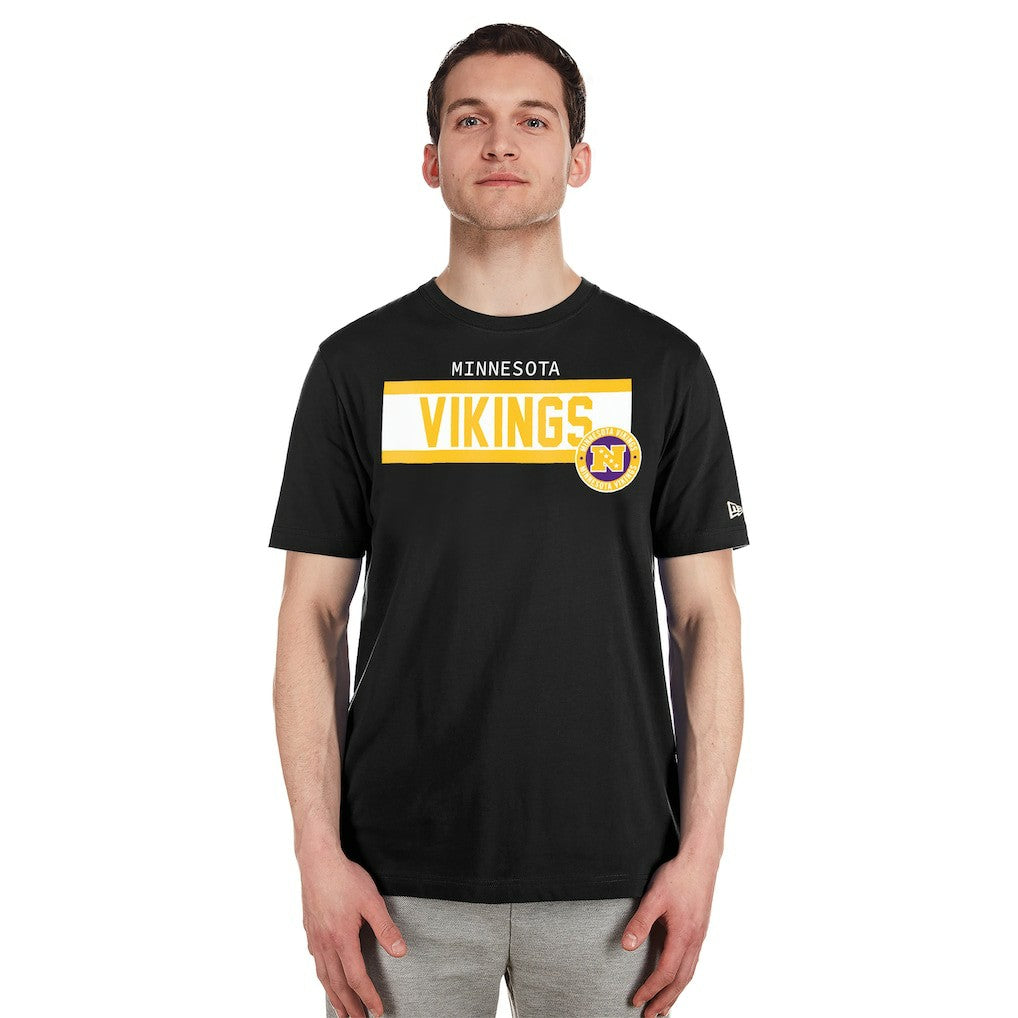 Minnesota Vikings New Era 3rd Down High Density Print T-Shirt Black