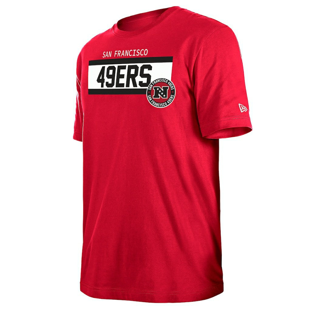 San Francisco 49ers New Era 3rd Down High Density Print T-Shirt Scarlet