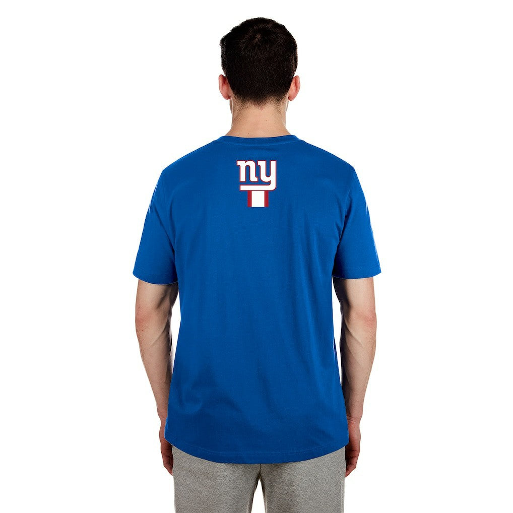 New York Giants New Era 3rd Down High Density Print T-Shirt Blue