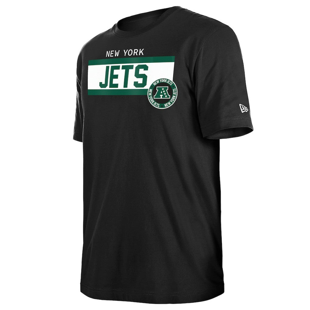 New York Jets New Era 3rd Down High Density Print T-Shirt Black