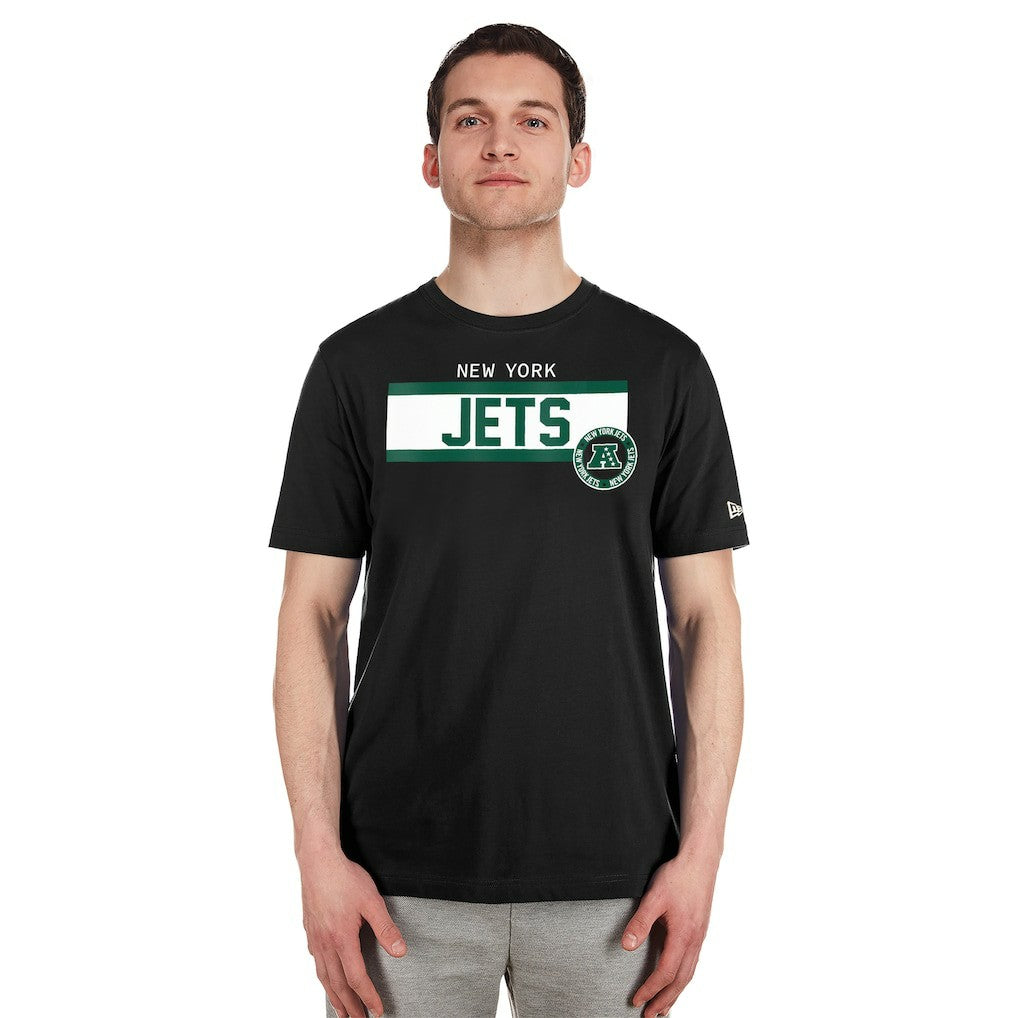 New York Jets New Era 3rd Down High Density Print T-Shirt Black