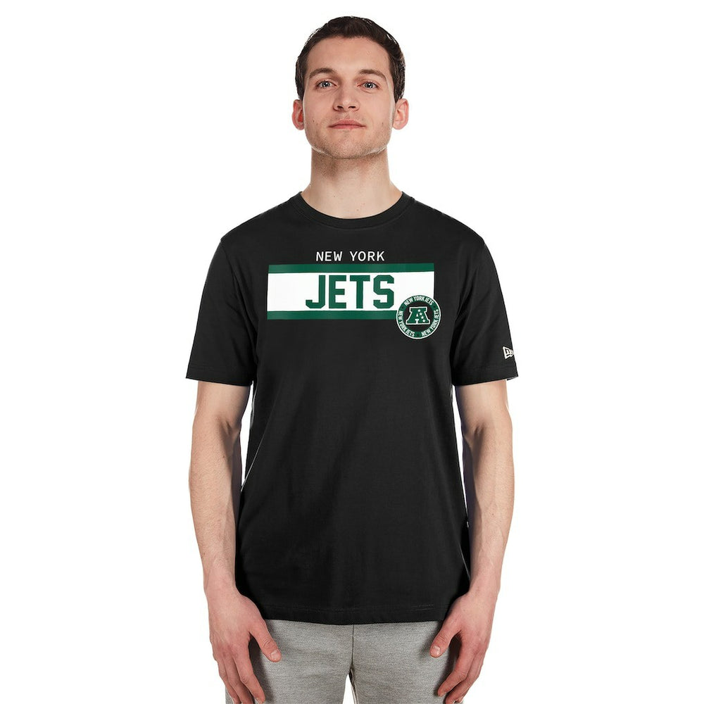 New York Jets New Era 3rd Down High Density Print T-Shirt Black