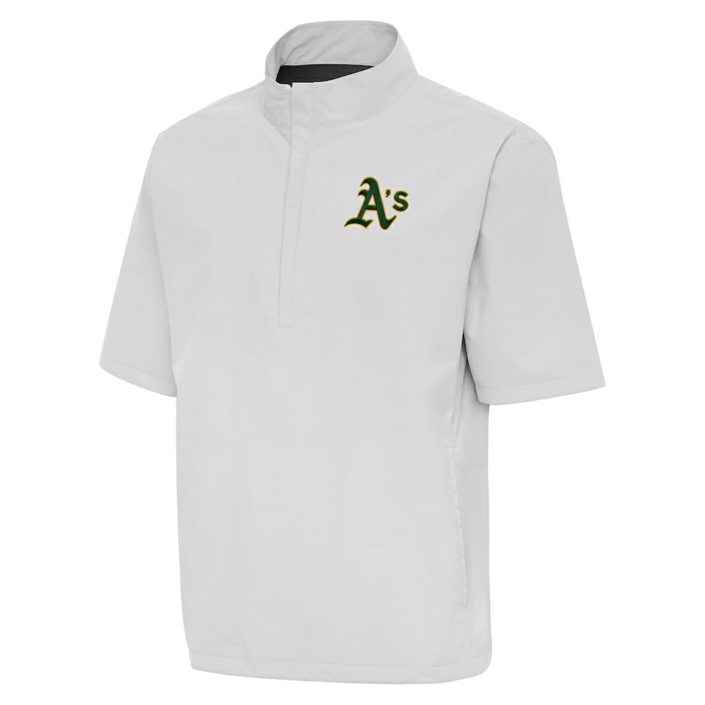 Athletics Antigua Brisk Quarter-Zip Wind Shirt - Heather Gray
