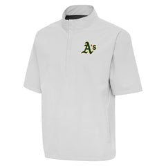 Athletics Antigua Brisk Quarter-Zip Wind Shirt - Heather Gray
