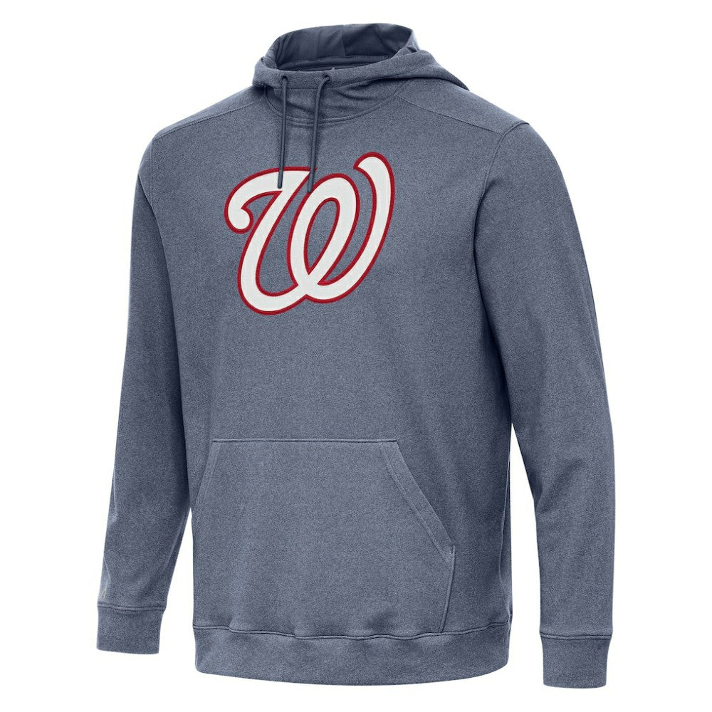 Washington Nationals Antigua Cloud Pullover Hoodie - Heather Navy Hoodies