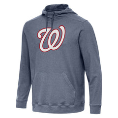 Washington Nationals Antigua Cloud Pullover Hoodie - Heather Navy Hoodies