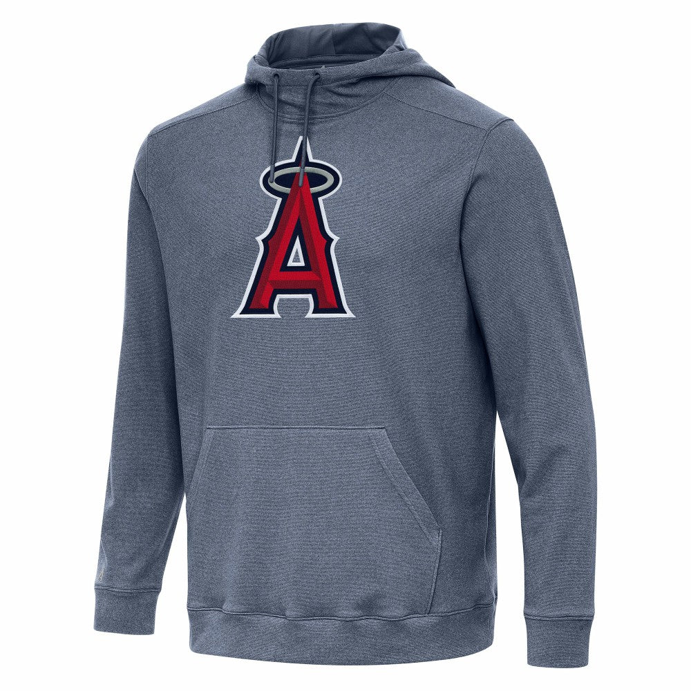 Los Angeles Angels Antigua Cloud Pullover Hoodie - Heather Navy Hoodies
