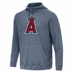 Los Angeles Angels Antigua Cloud Pullover Hoodie - Heather Navy Hoodies