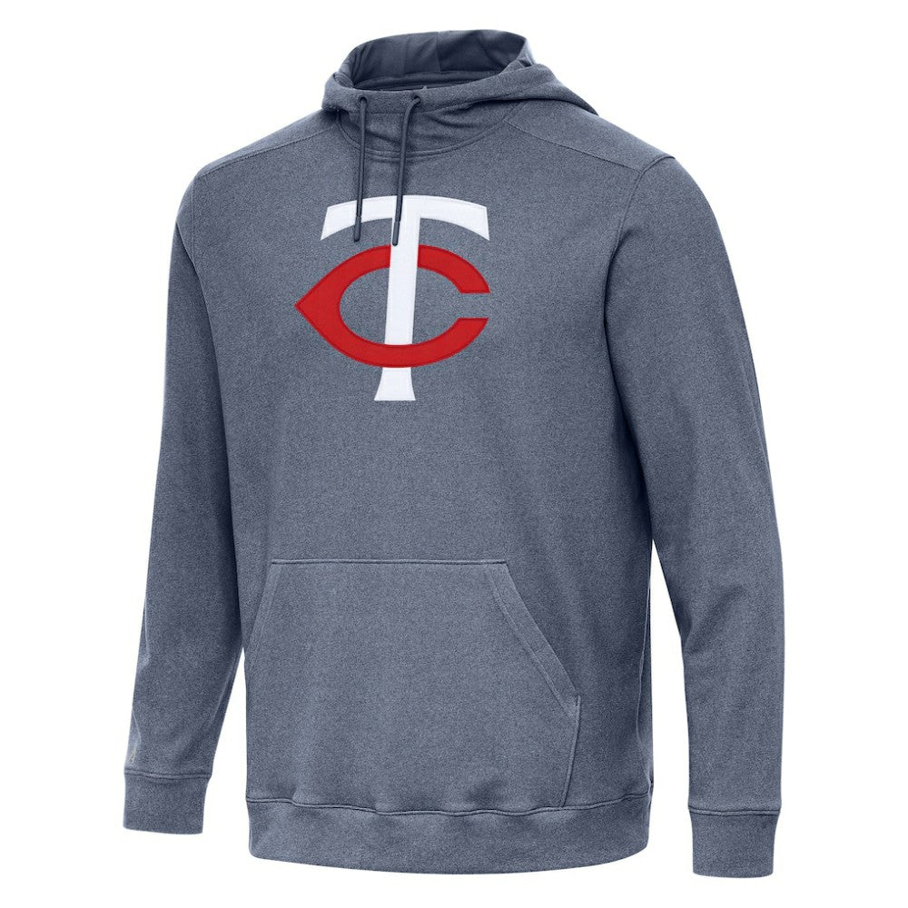 Minnesota Twins Antigua Cloud Pullover Hoodie - Heather Navy Hoodies