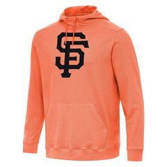 San Francisco Giants Antigua Cloud Pullover Hoodie - Heather Orange Hoodies