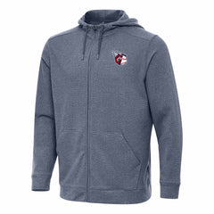 Cleveland Guardians Antigua Effortless Full-Zip Hooded Jacket - Heather Navy Jackets