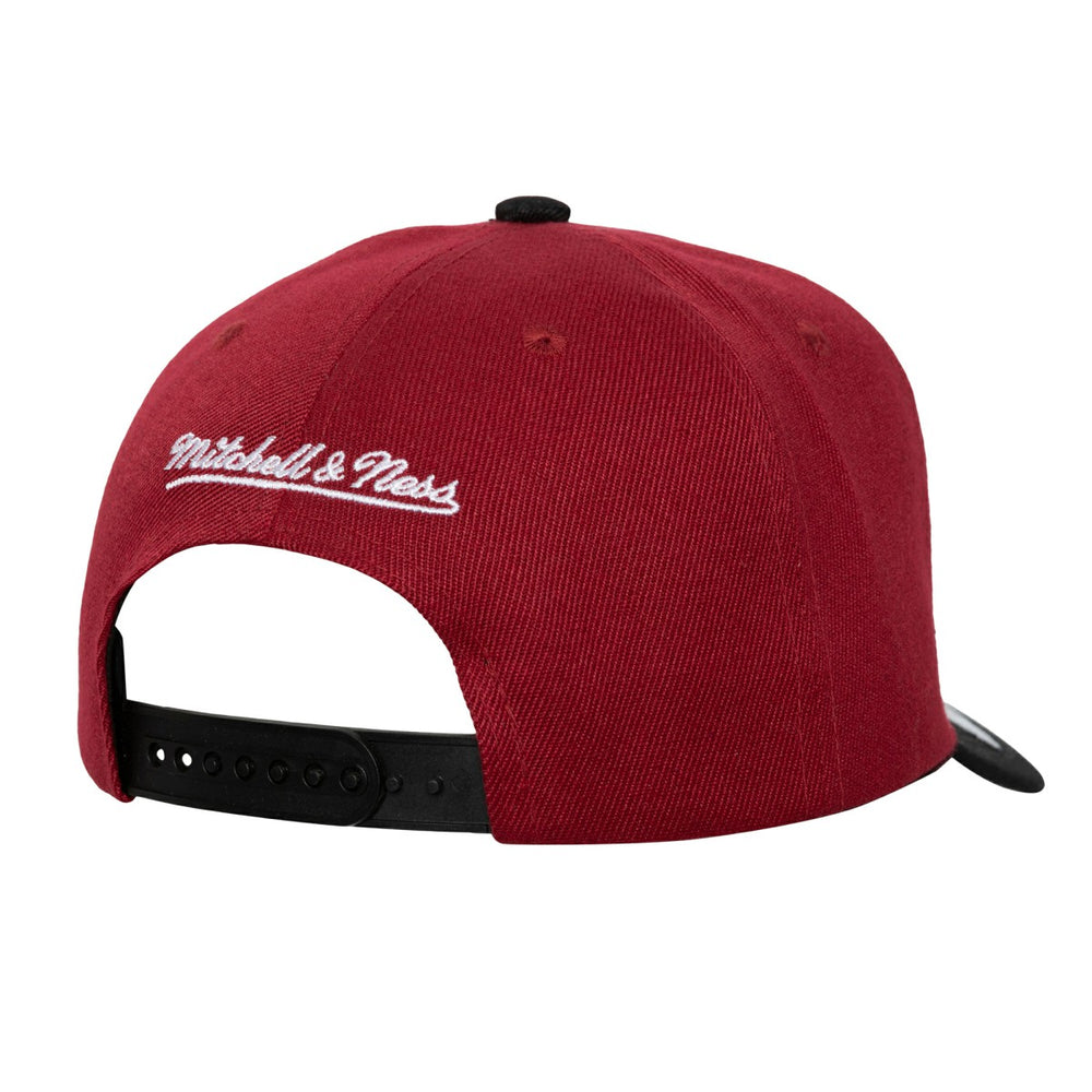Miami Heat Underarch Two-Tone Pro Crown Snapback Hat Red/Black