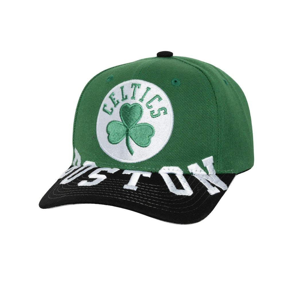 Boston Celtics Underarch Two-Tone Pro Crown Snapback Hat Kelly Green/Black