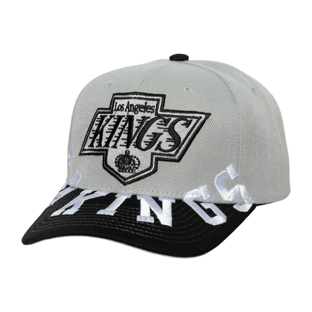 NHL Los Angeles Kings Mitchell & Ness Underarch Two-Tone Pro Crown Snapback Hat - Gray/Black