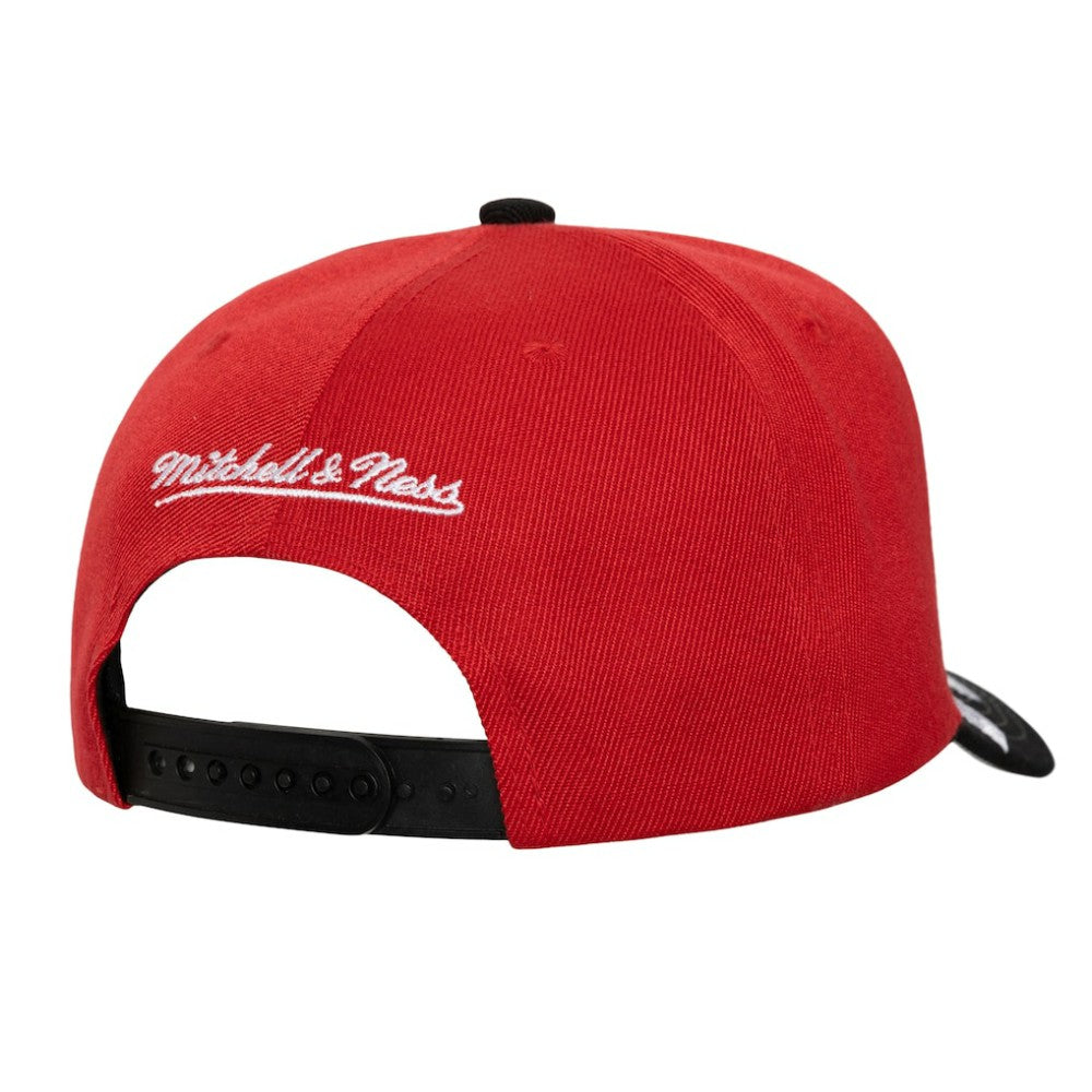 NHL New Jersey Devils Mitchell & Ness Underarch Two-Tone Pro Crown Snapback Hat - Red/Black
