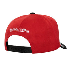 NHL New Jersey Devils Mitchell & Ness Underarch Two-Tone Pro Crown Snapback Hat - Red/Black