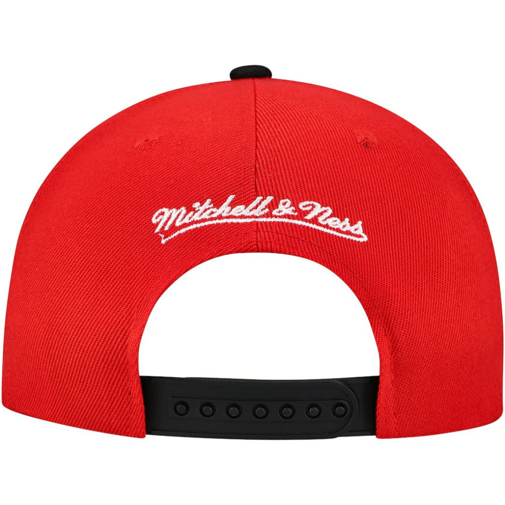 NHL Chicago Blackhawks Mitchell & Ness Underarch Two-Tone Pro Crown Snapback Hat - Red/Black