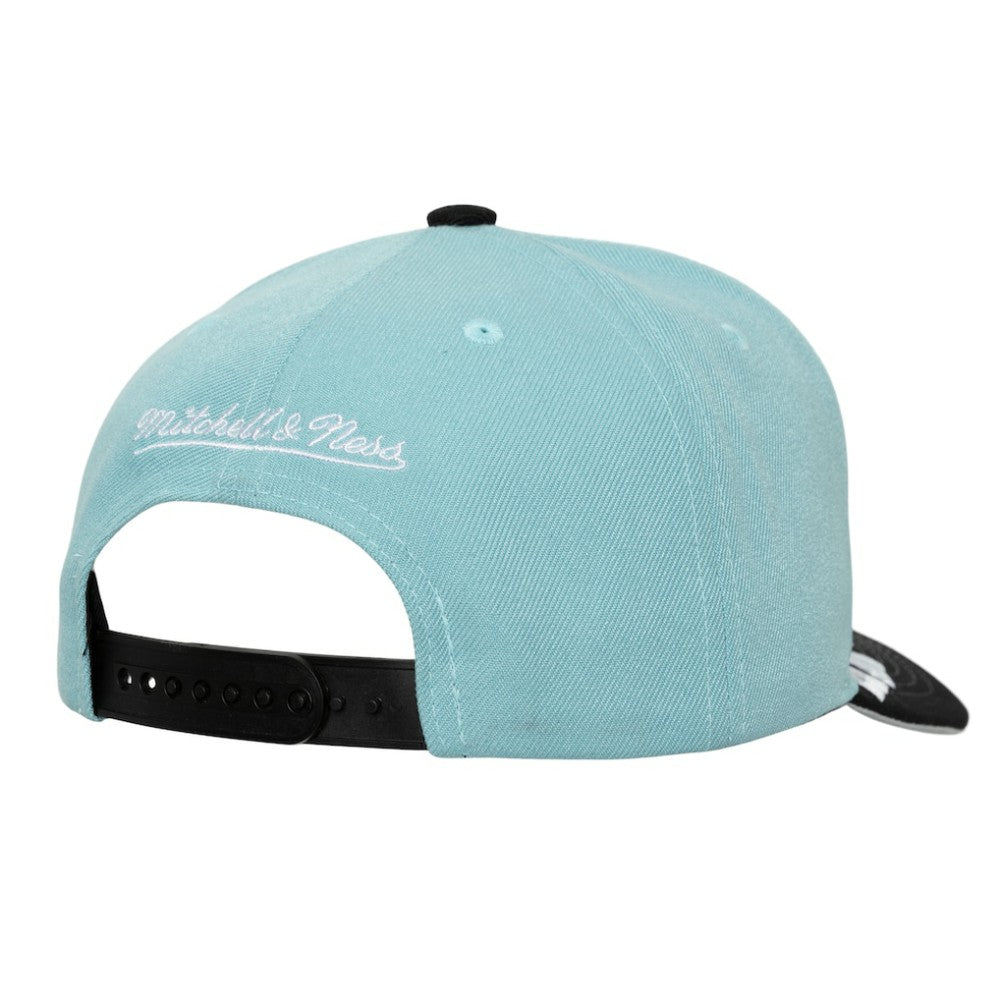 NHL Seattle Kraken Mitchell & Ness Underarch Two-Tone Pro Crown Snapback Hat - Light Blue/Black