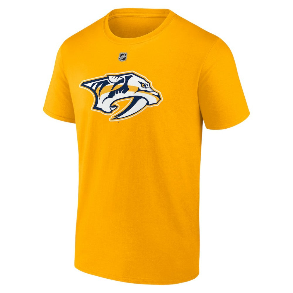 NHL Jonathan Marchessault Nashville Predators Fanatics Authentic Stack Name & Number T-Shirt - Gold