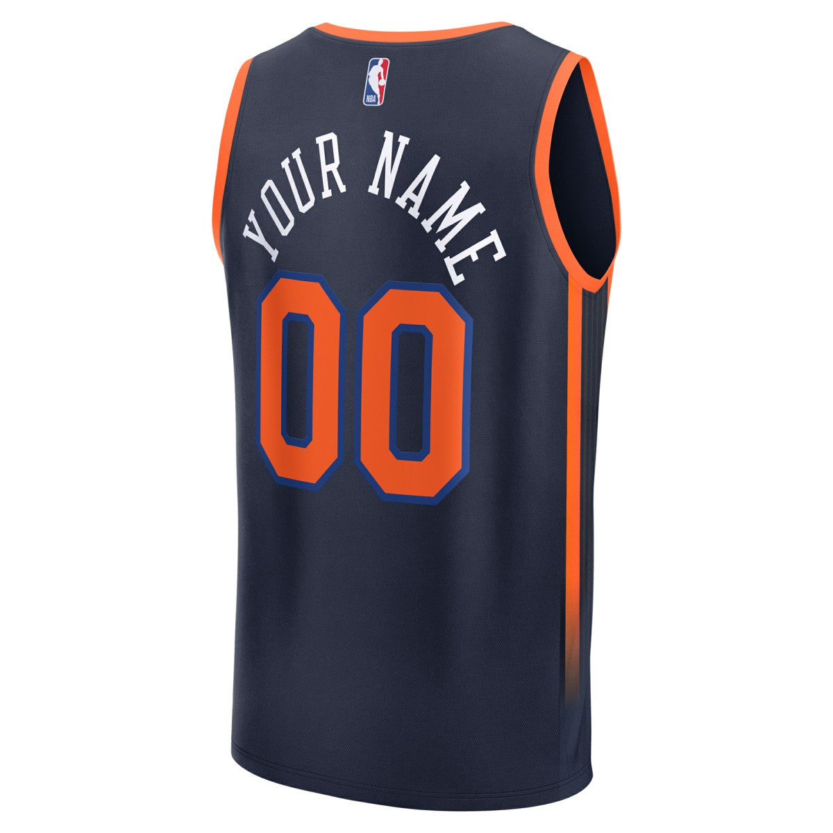 New York Knicks Fast Break Custom Jersey Statement Edition Navy