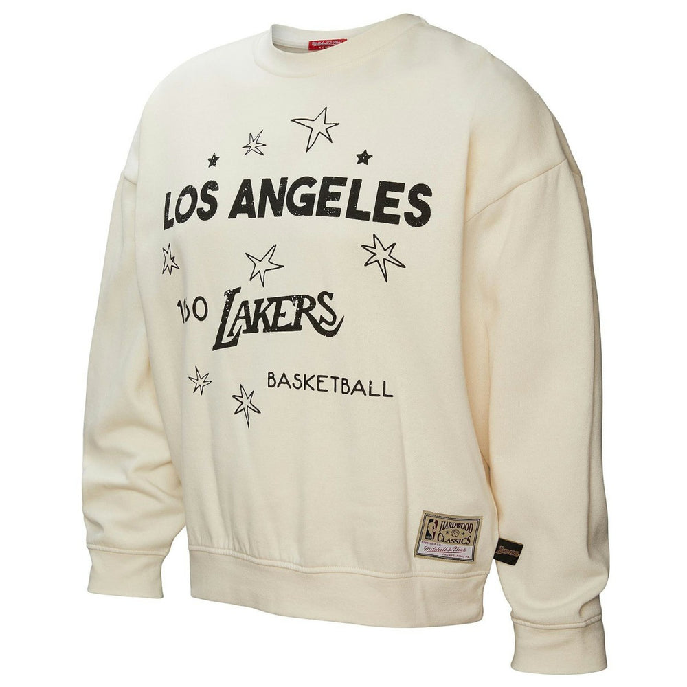 Los Angeles Lakers Women's Hardwood Classics Pullover Sweatshirt Gold