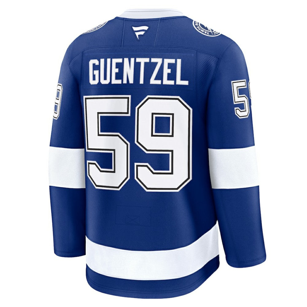 NHL Jake Guentzel Tampa Bay Lightning Fanatics Home Premium Jersey - Blue