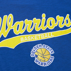 Golden State Warriors Hardwood Classics Felt Applique Slub T-Shirt Royal