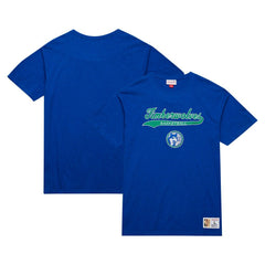 Minnesota Timberwolves Hardwood Classics Felt Applique Slub T-Shirt Blue