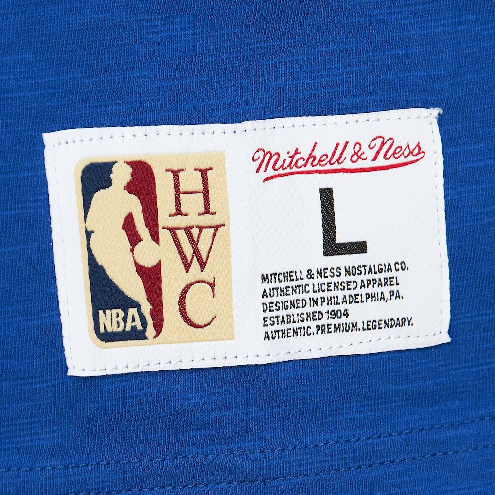 Minnesota Timberwolves Hardwood Classics Felt Applique Slub T-Shirt Blue