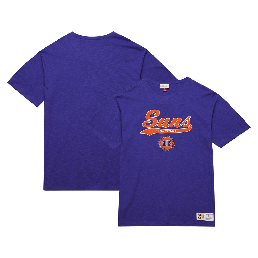 Phoenix Suns Hardwood Classics Felt Applique Slub T-Shirt Purple