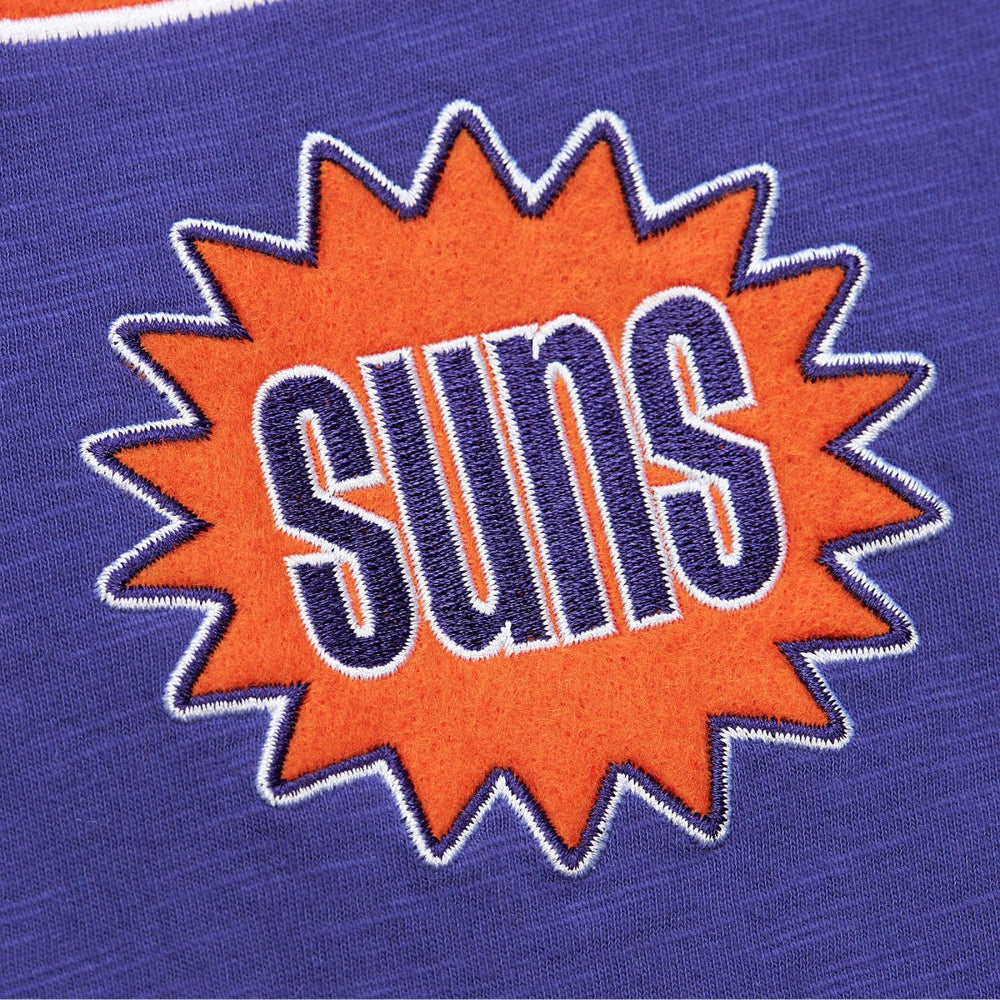 Phoenix Suns Hardwood Classics Felt Applique Slub T-Shirt Purple