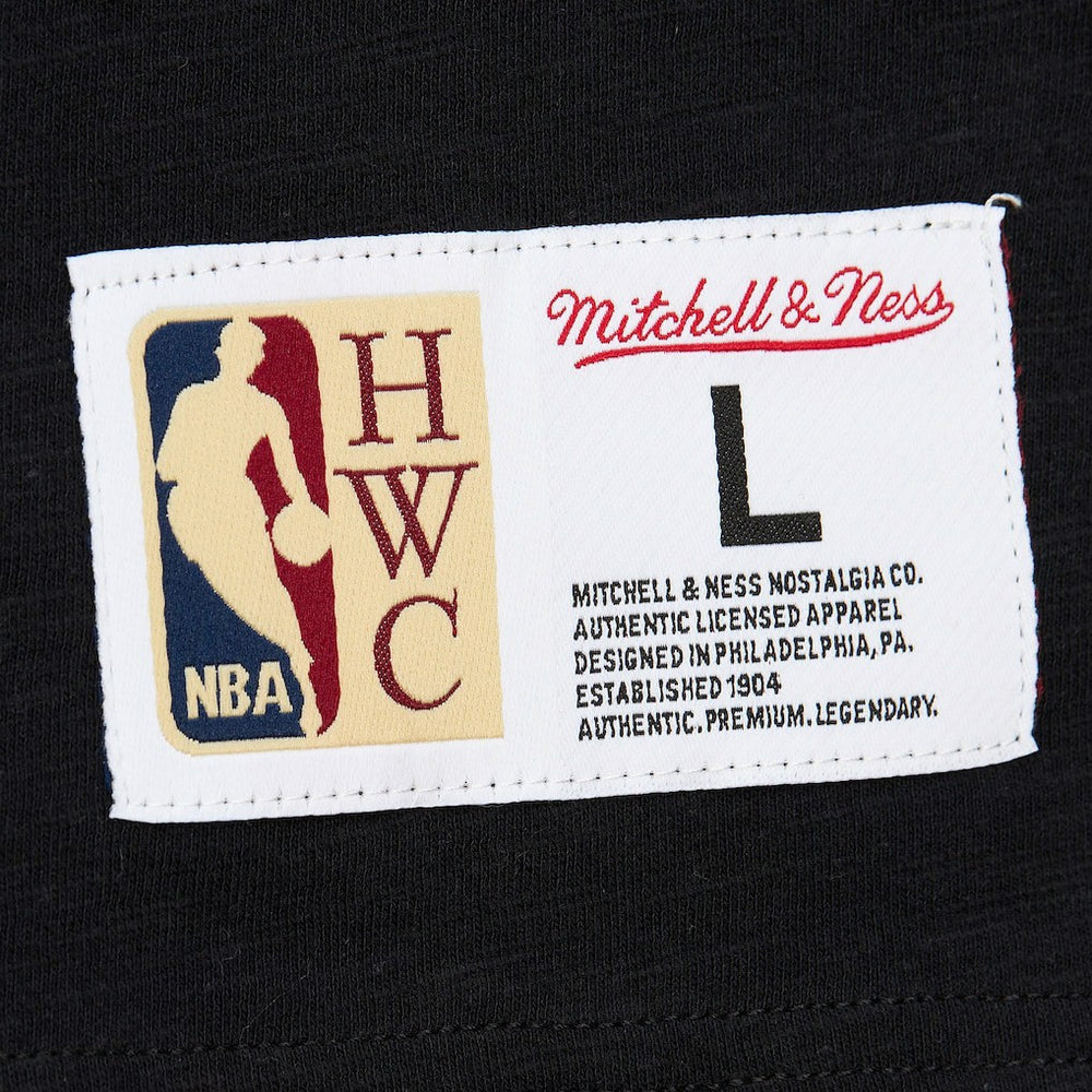 Boston Celtics Hardwood Classics Felt Applique Slub T-Shirt Black