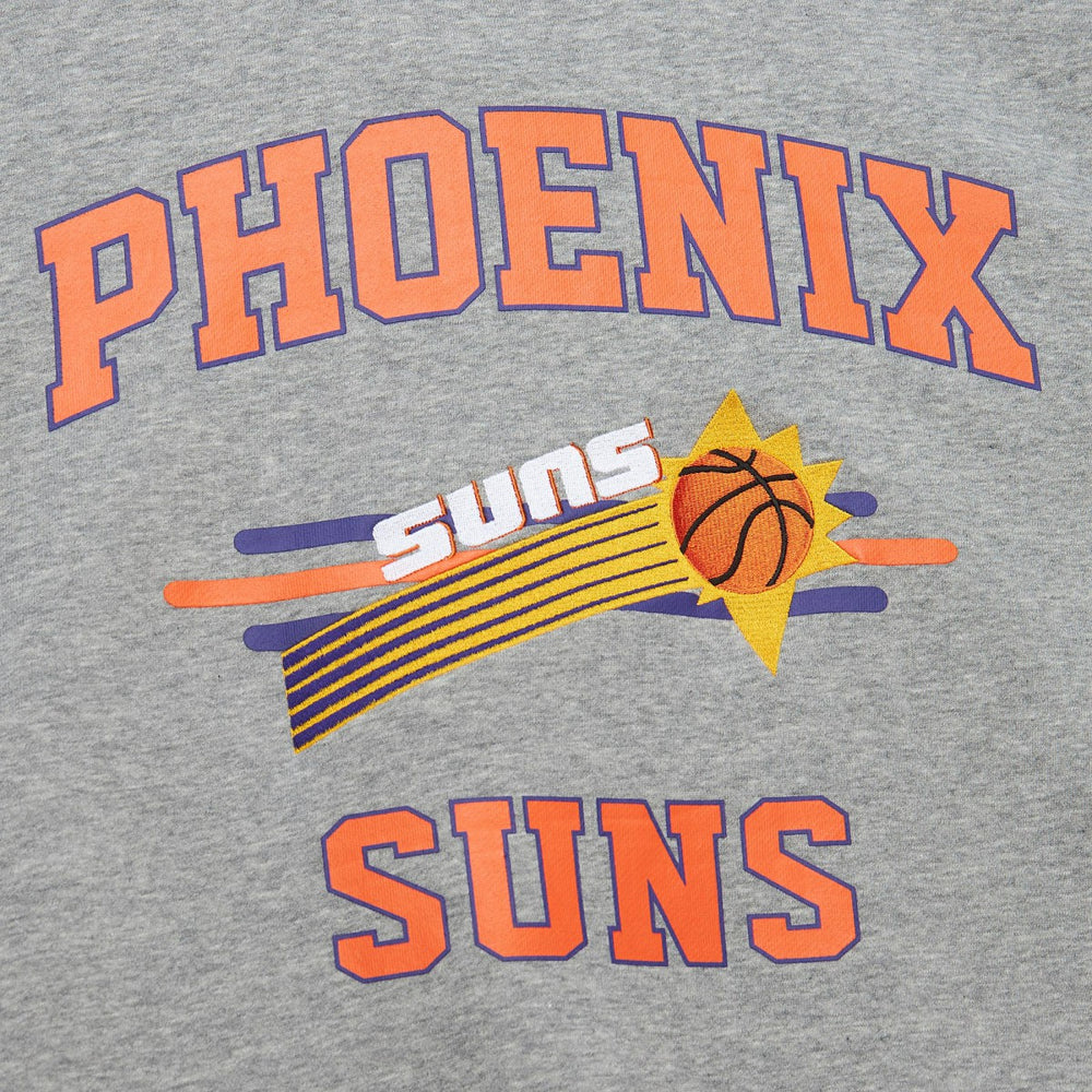 Phoenix Suns Hardwood Classics All Over 4.0 Pullover Sweatshirt Heather Gray