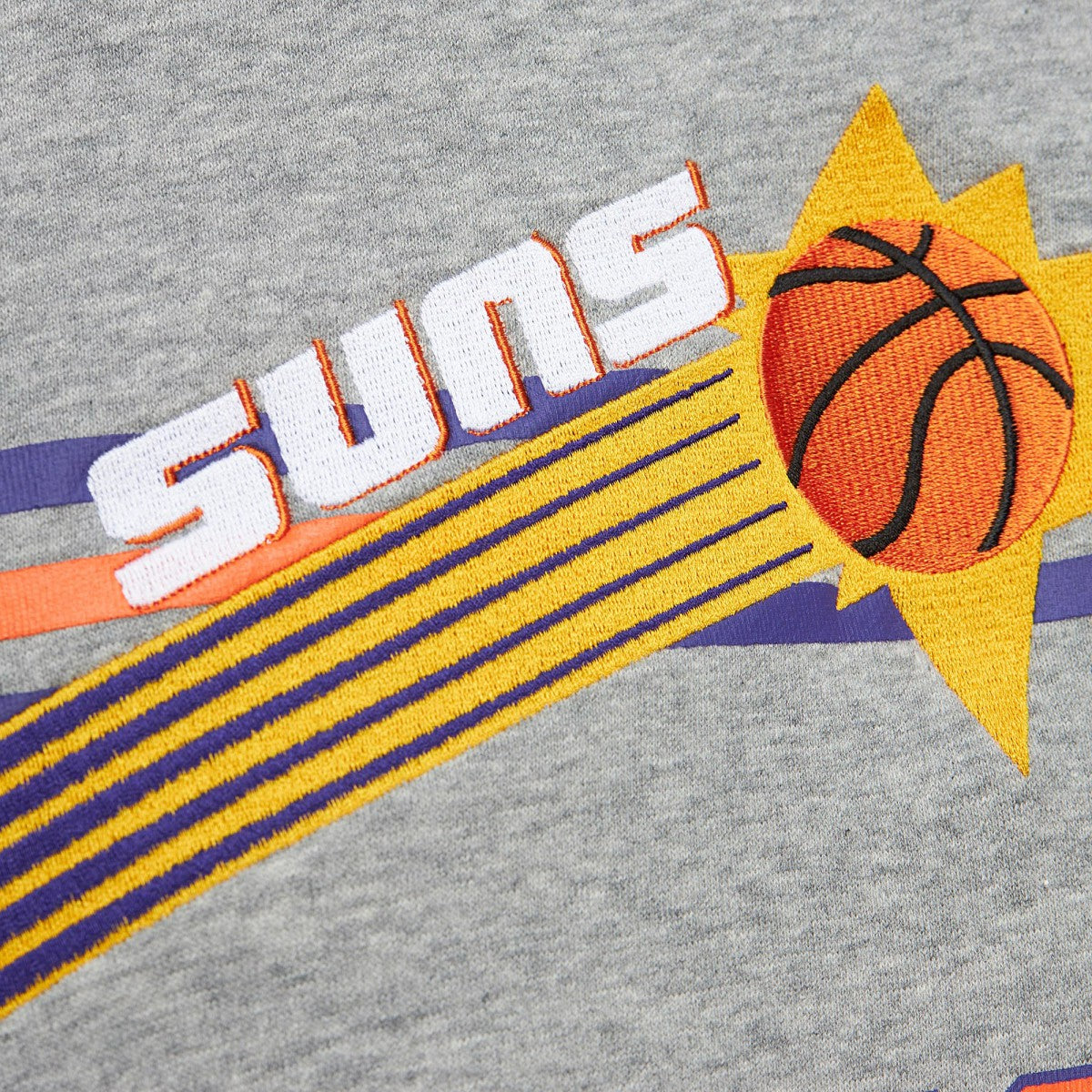 Phoenix Suns Hardwood Classics All Over 4.0 Pullover Sweatshirt Heather Gray