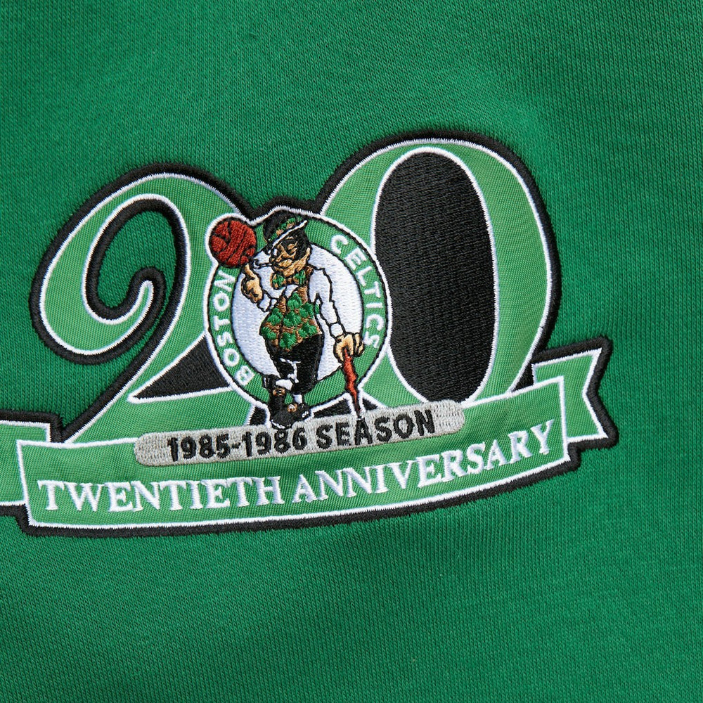 Boston Celtics Hardwood Classics All Over 4.0 Pullover Sweatshirt Heather Gray