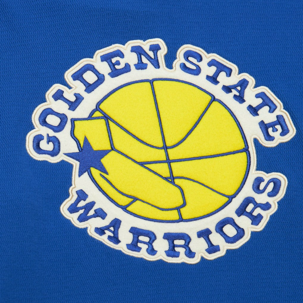 Golden State Warriors Hardwood Classics Lightweight Thermal Pullover Hoodie Royal