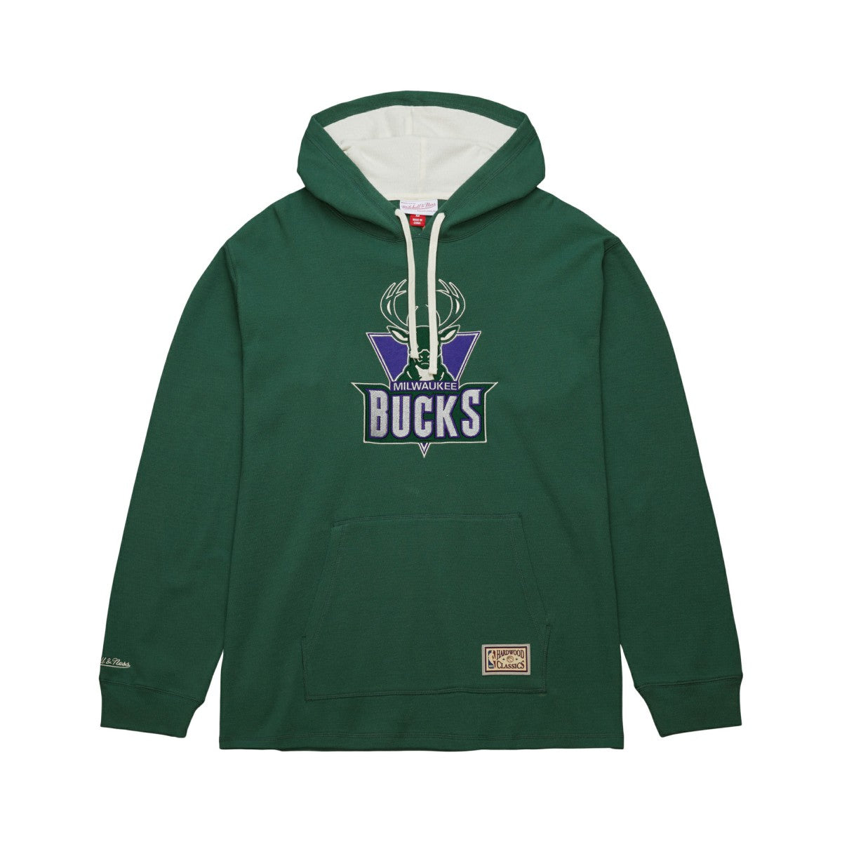Milwaukee Bucks Hardwood Classics Lightweight Thermal Pullover Hoodie Green