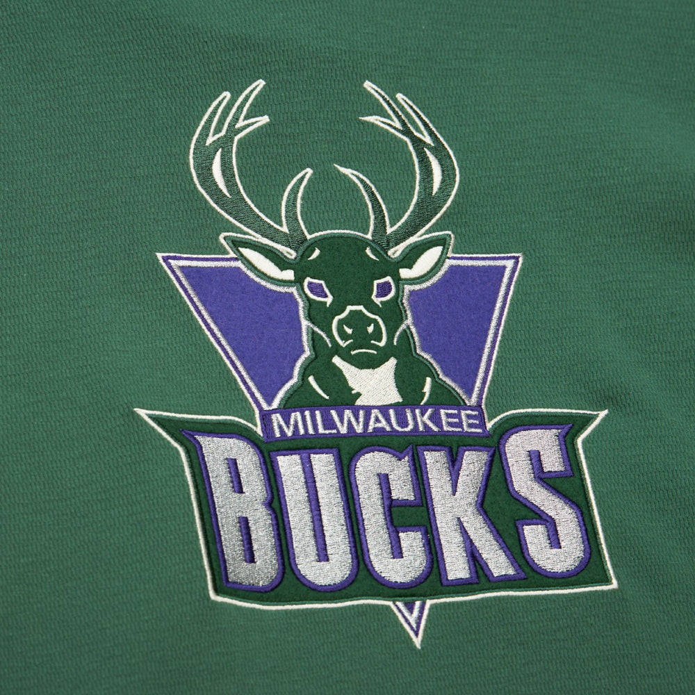 Milwaukee Bucks Hardwood Classics Lightweight Thermal Pullover Hoodie Green