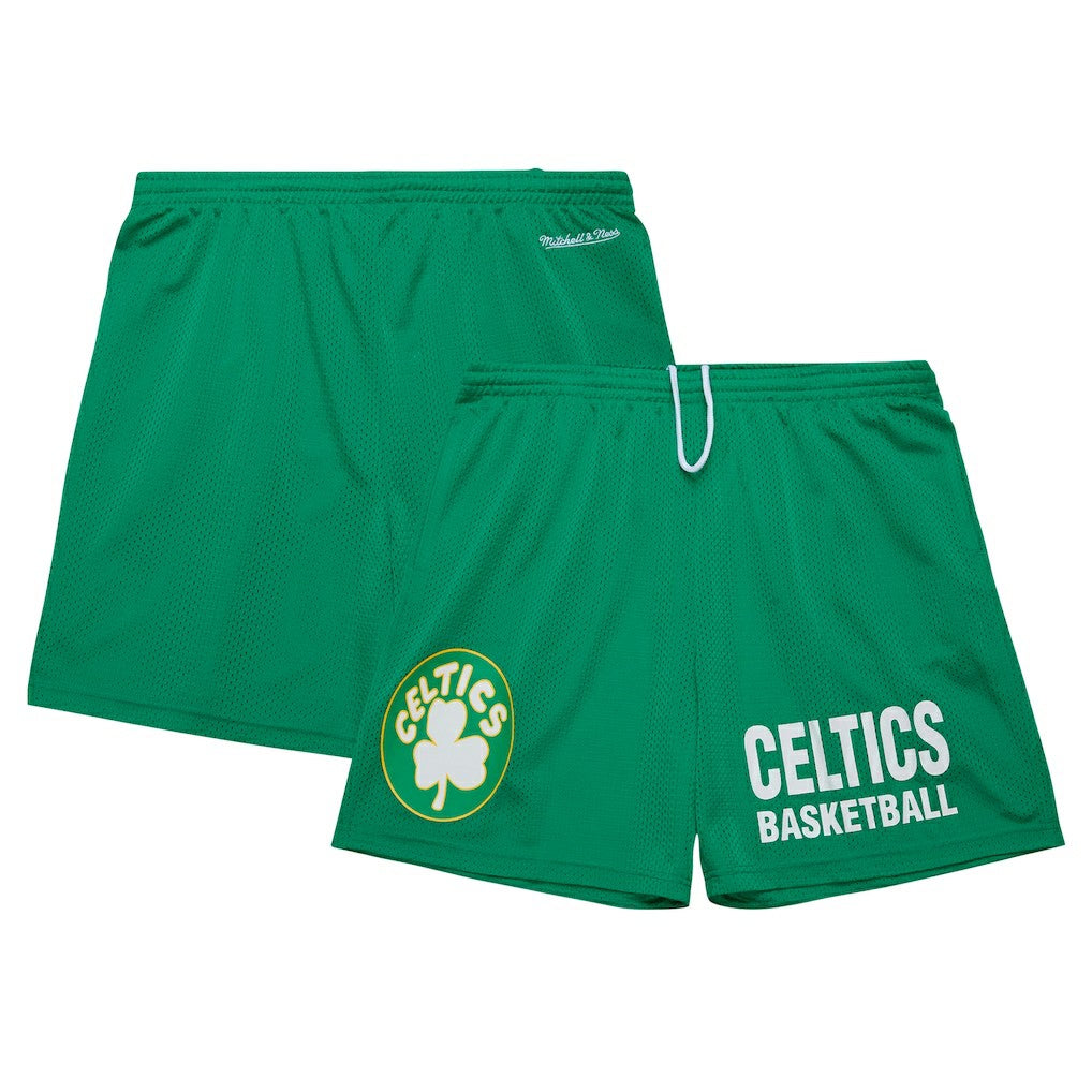 Boston Celtics Hardwood Classics Gameday Mesh Shorts Kelly Green