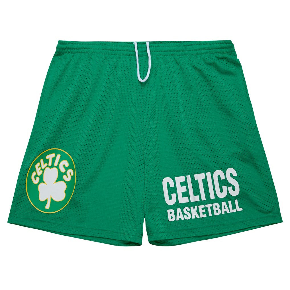 Boston Celtics Hardwood Classics Gameday Mesh Shorts Kelly Green