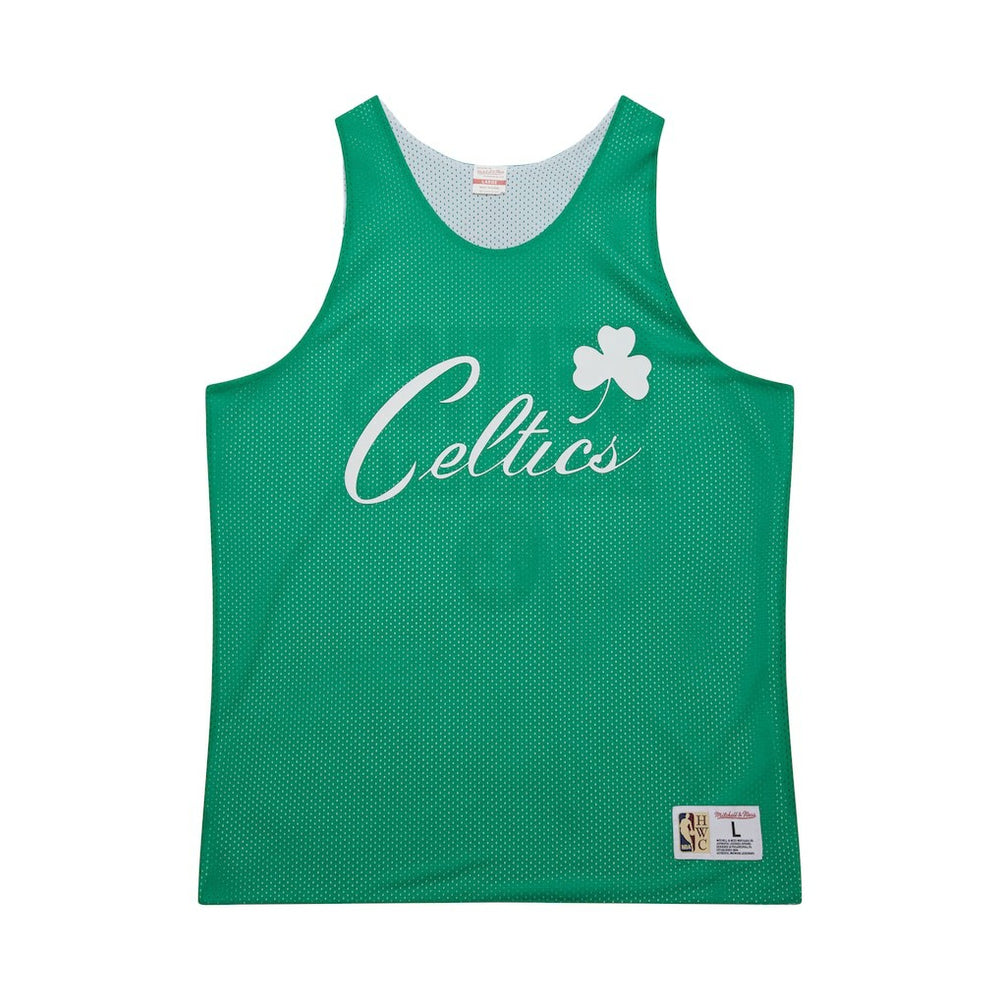 Boston Celtics Hardwood Classics Reversible Mesh Practice Jersey Kelly Green/White