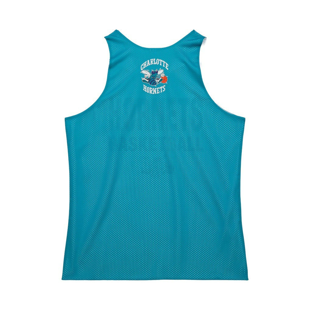 Charlotte Hornets Hardwood Classics Reversible Mesh Practice Jersey Teal/White
