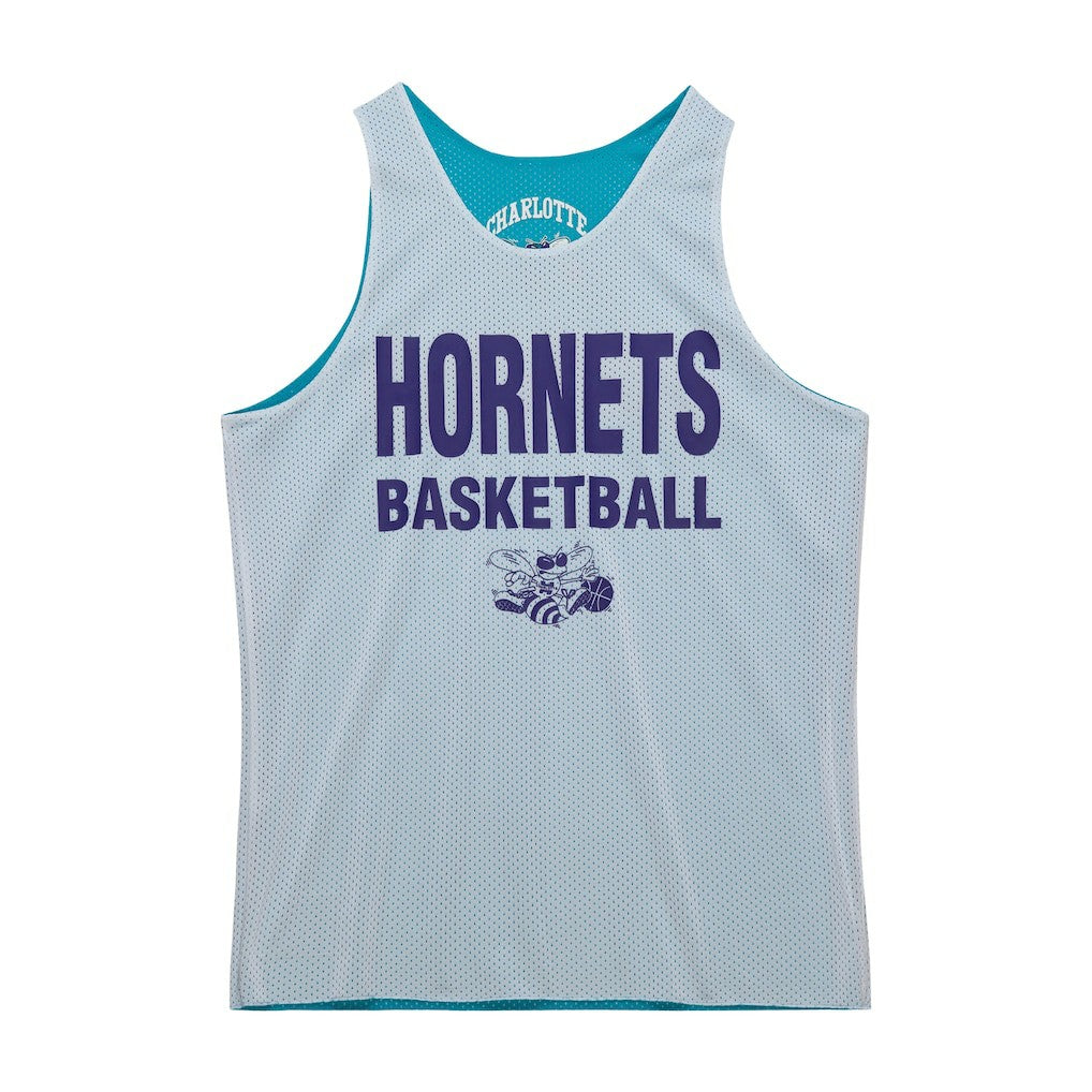 Charlotte Hornets Hardwood Classics Reversible Mesh Practice Jersey Teal/White