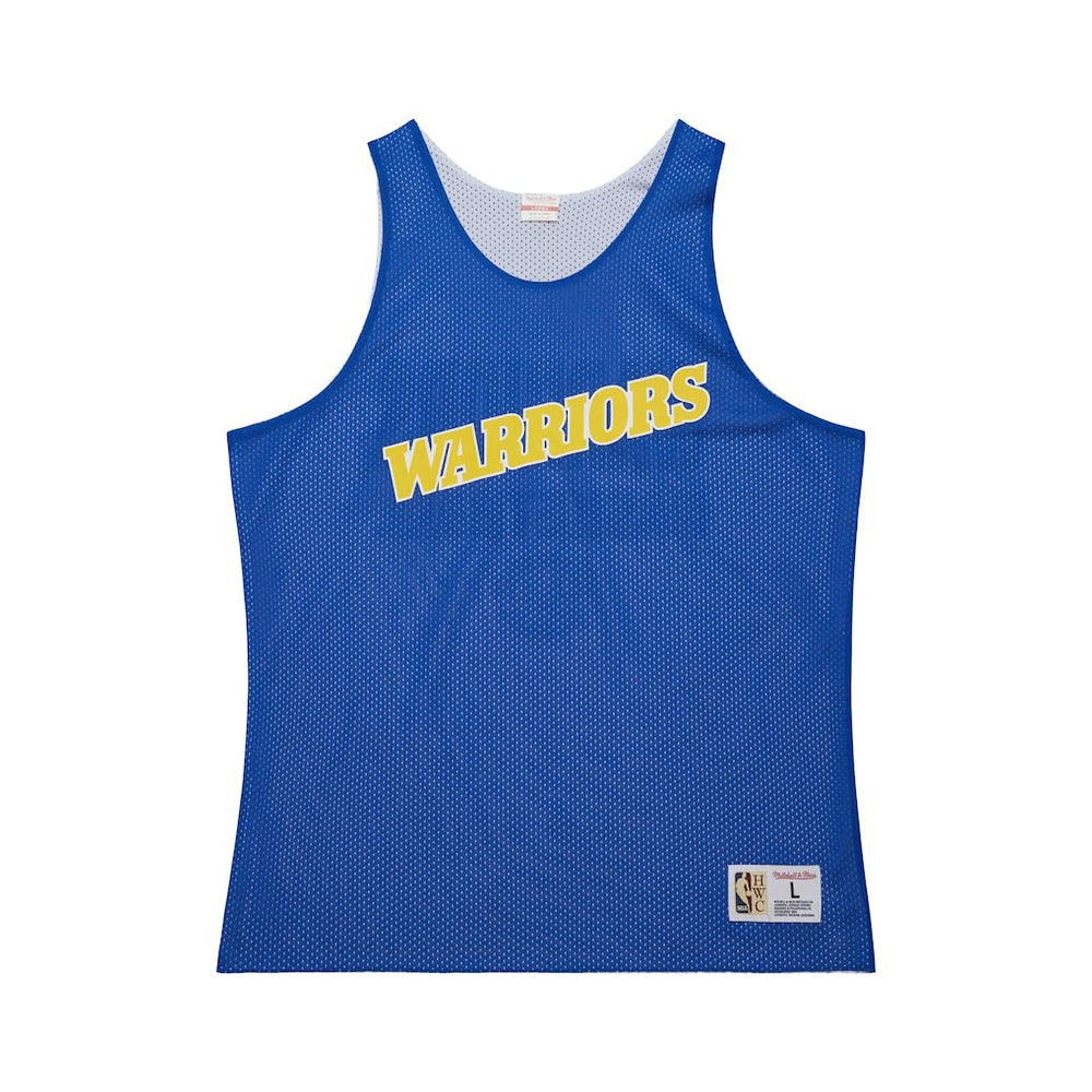 Golden State Warriors Hardwood Classics Reversible Mesh Practice Jersey Royal/White