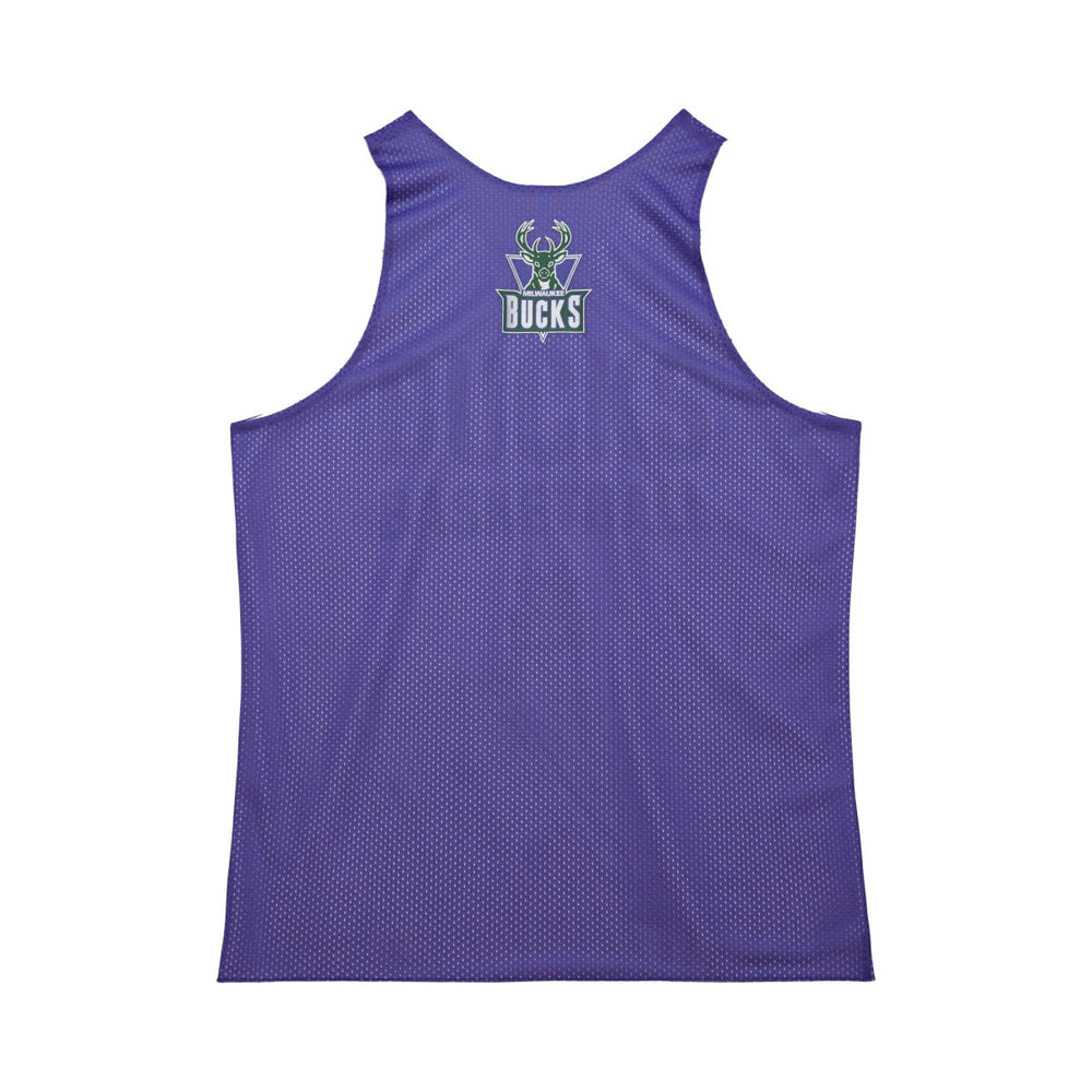 Milwaukee Bucks Hardwood Classics Reversible Mesh Practice Jersey Purple/White