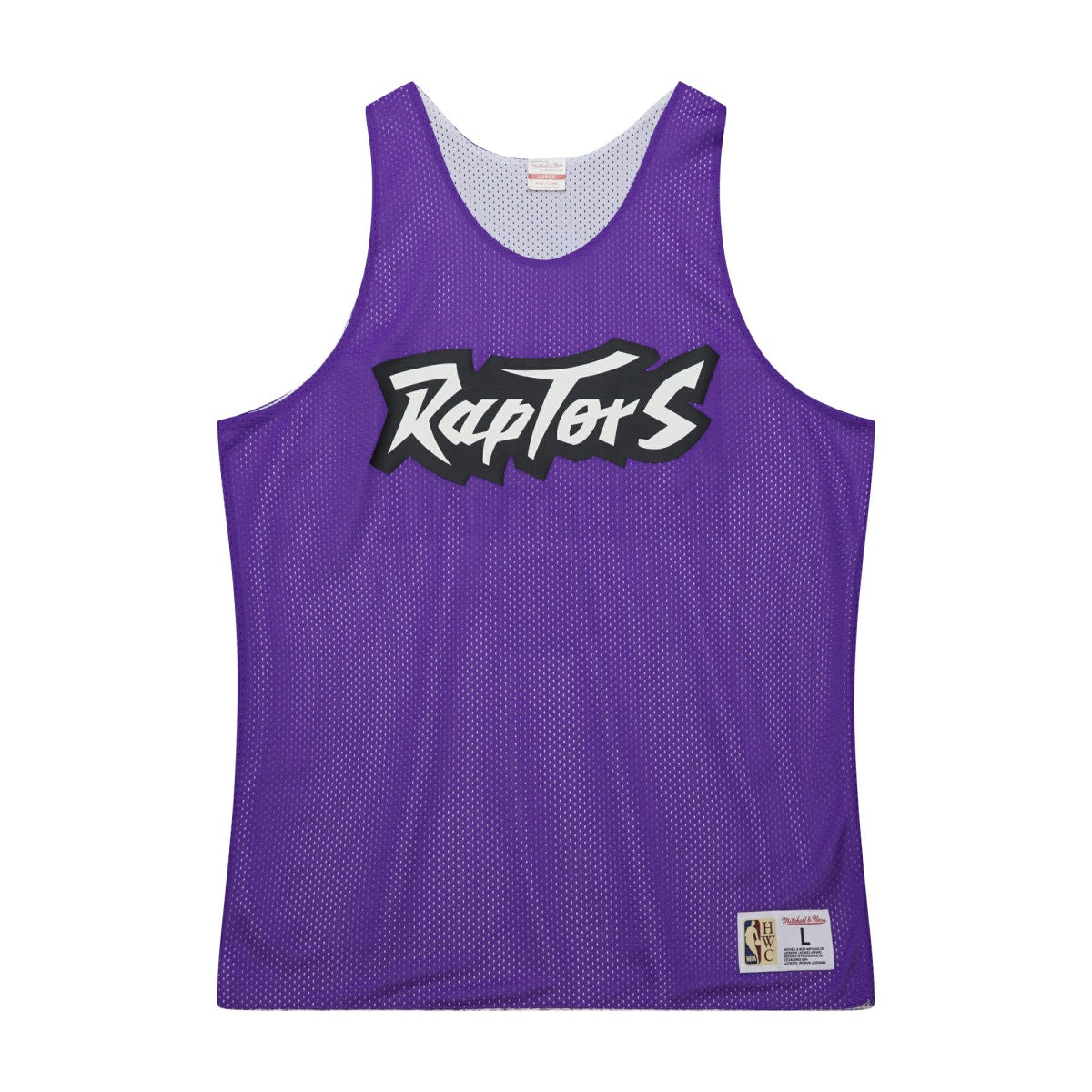 Toronto Raptors Hardwood Classics Reversible Mesh Practice Jersey Purple/White