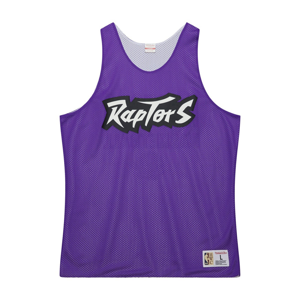 Toronto Raptors Hardwood Classics Reversible Mesh Practice Jersey Purple/White
